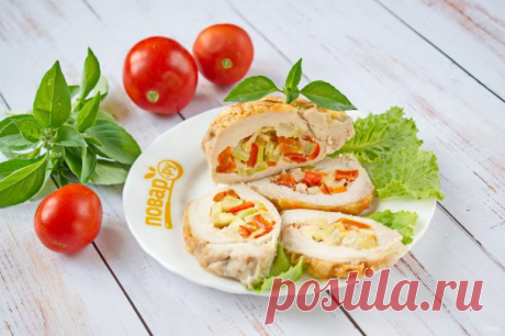 Фаршированная грудка индюшки овощами - пошаговый рецепт с фото на Повар.ру