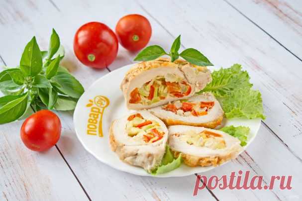 Фаршированная грудка индюшки овощами - пошаговый рецепт с фото на Повар.ру