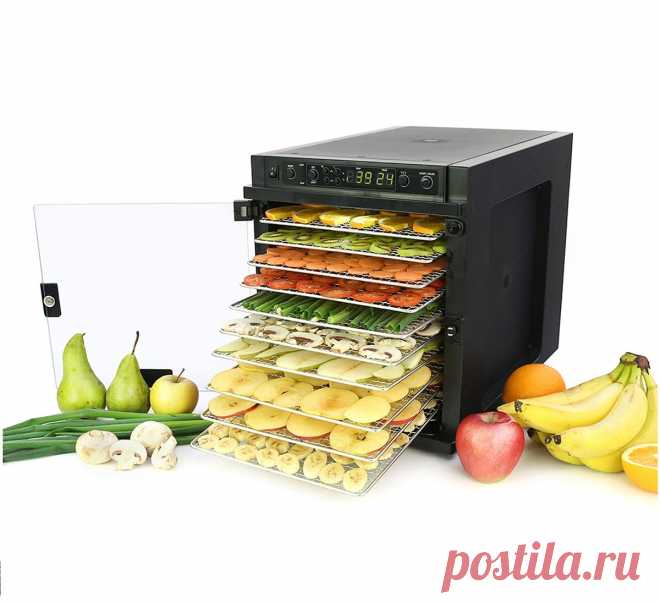 Дегидратор Sedona Express SD-6780 (11 стальных поддонов) Тип товара: Дегидратор Sedona Express SD-6780Производитель: Tribest Страна производства: Южная Корея Количество лотков: 11 шт Мощность: 470 Ватт Таймер: 120 часов Тип обдува: Боковой Тип таймера: Цифровой Общая площадь сушки: 0,922 м2 Подсветка су...