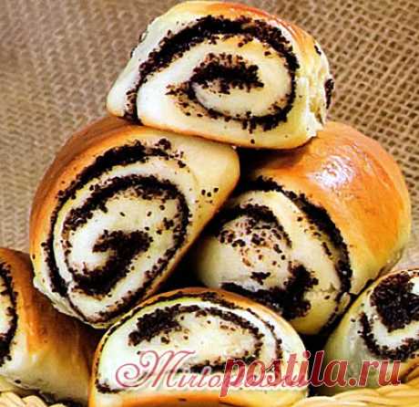 Дрожжевые булочки с маком