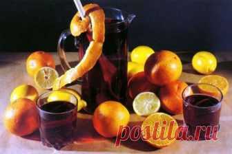 Сангрия с корицей и апельсином...