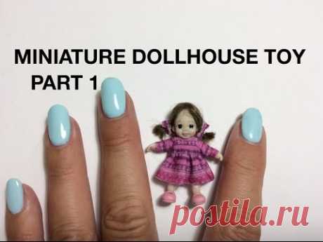 MINIATURE DOLLHOUSE TUTORIAL POLYMER CLAY BABY DOLL FACE SCULPT PART 1