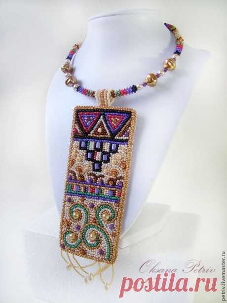 (31) Комплект &quot;Климт -2&quot;. Handmade. | Beaded Pendant # Beaded Brooch # Be…