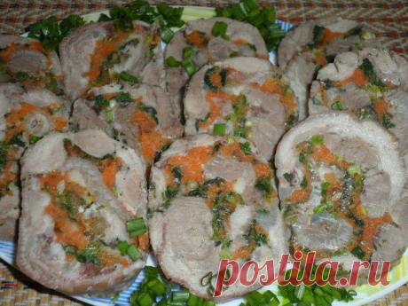 РУЛЕТ ИЗ РУЛЬКИ | Любимые рецепты