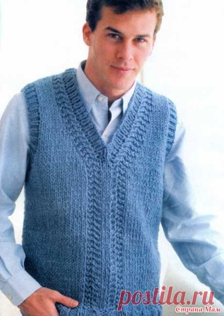 вязание спицами для мужчин жилетки: 22 тыс изображений найдено в Яндекс.Картинках