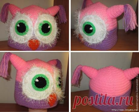 Очаровательная шапка "Совушка" своими руками!