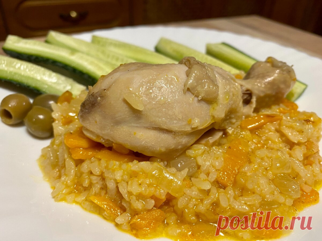 «Не плов, дружище» - готовлю курицу и рис только так, проще не придумать и семья довольна | Сам поешь и жену удиви | Яндекс Дзен