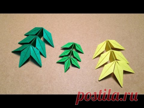 Origami Flower / Marigold  Leaf Instructions /  (Toshikazu Kawasaki)