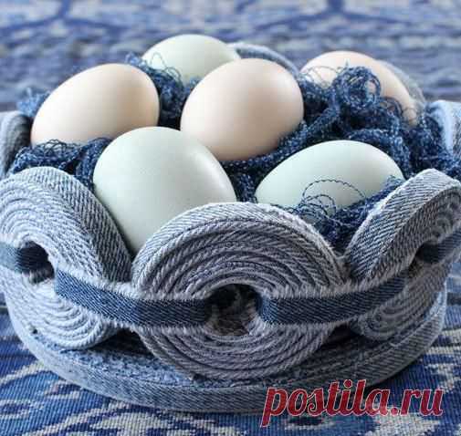 Корзинка в стиле Denim. МК