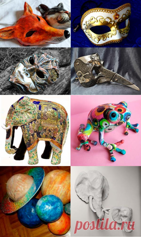 Разные рецепты массы для папье-маше