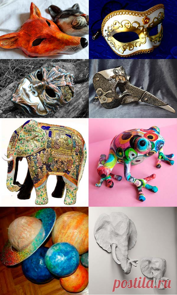 Разные рецепты массы для папье-маше