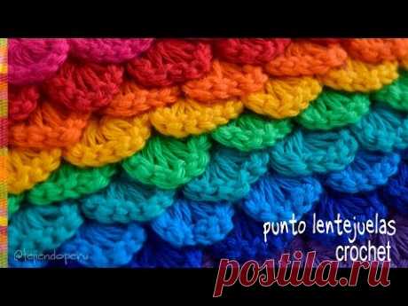Punto lentejuelas tejido a crochet - Tejiendo Perú