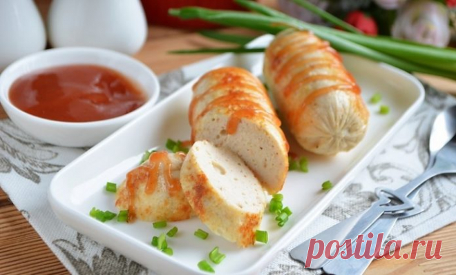 Легкий и быстрый рецепт домашних сосисок из курицы — вкусно и полезно! Легкий и быстрый рецепт домашних сосисок из курицы — вкусно и полезно!