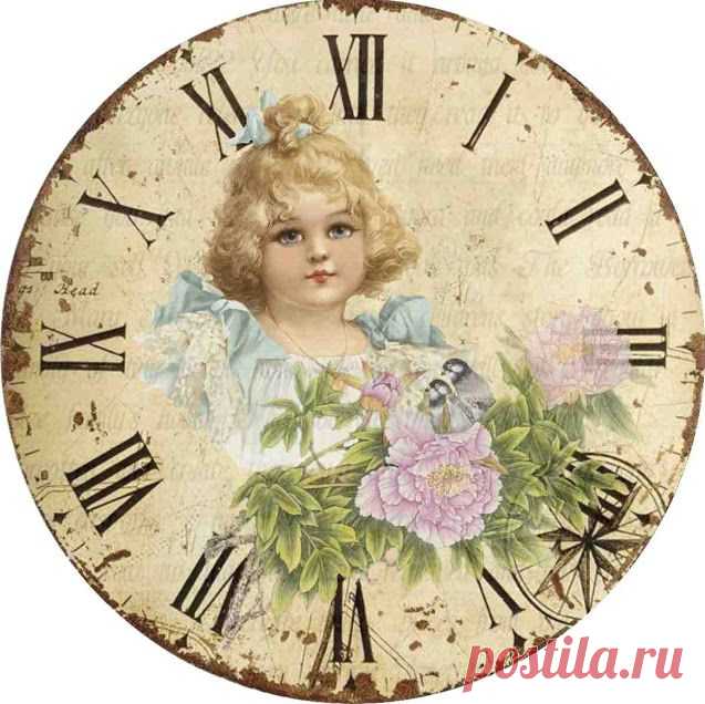 Коллекция циферблатов. Картинки для декупажа, скрапа, коллажей и т.д..