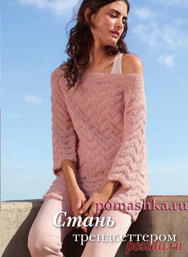 женские туники спицами фото, новые туники спицами, туники спицами 2017