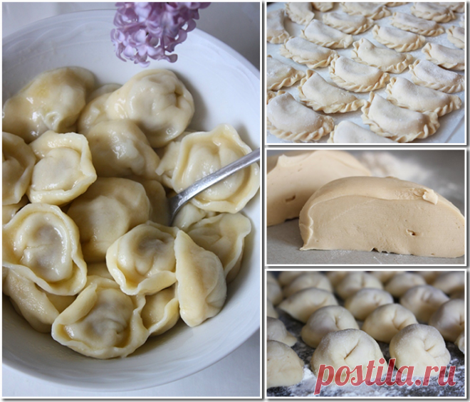 Вкуснейшее универсальное заварное тесто для вареников, пельменей, поз, чебуреков...