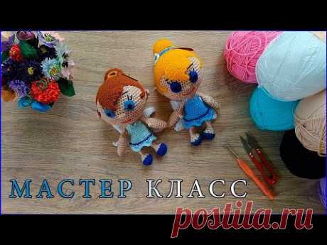 МК малышка Феечка/вязаная кукла фея/Вязаные лялюшки - YouTube