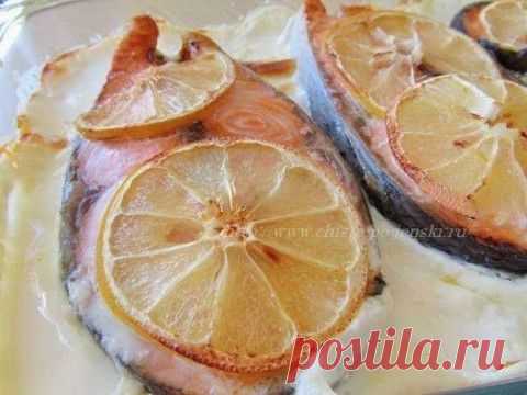 Сёмга, запечённая в сливках "по-кипрски" | БУДЕТ ВКУСНО!
