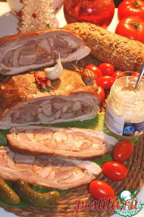 Грудинка, фаршированная мясом – кулинарный рецепт