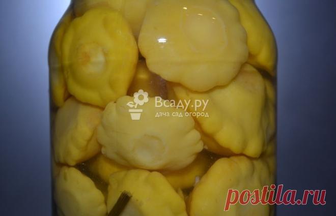 Рецепт консервирования вкусных патиссонов на зиму с капустой