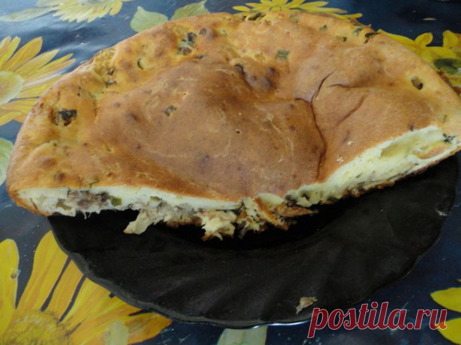 Пирог с рыбными консервами