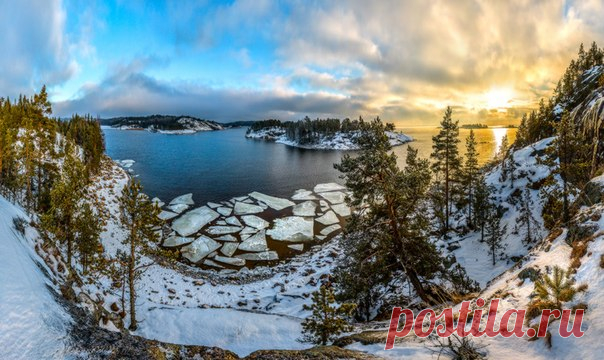 «Разноцветная весна». Ладожское озеро. Автор фото: Фёдор Лашков.