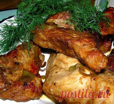 Мясо в имбирно-медовом соусе с коньяком