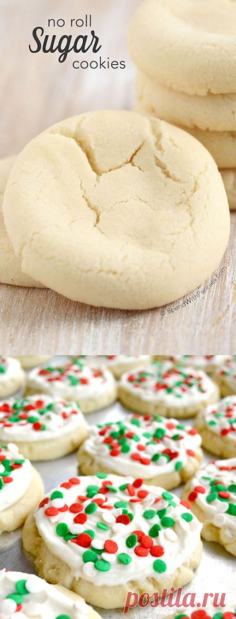 No Roll Sugar Cookies