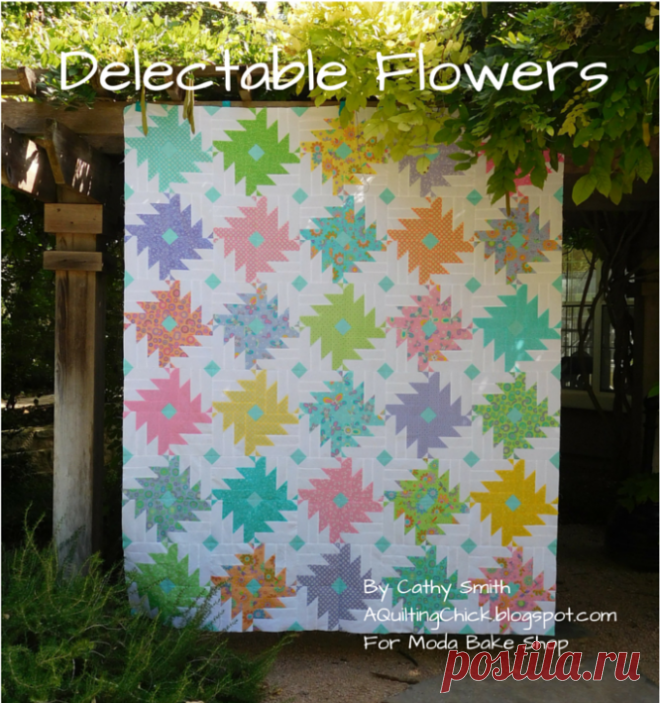 Delectable Flowers Quilt | modafabrics.com