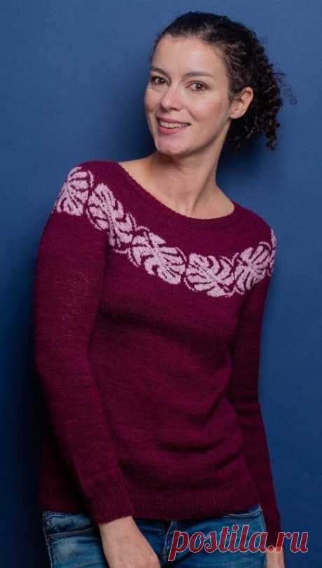 Два джемпера с круглыми жаккардовыми кокетками