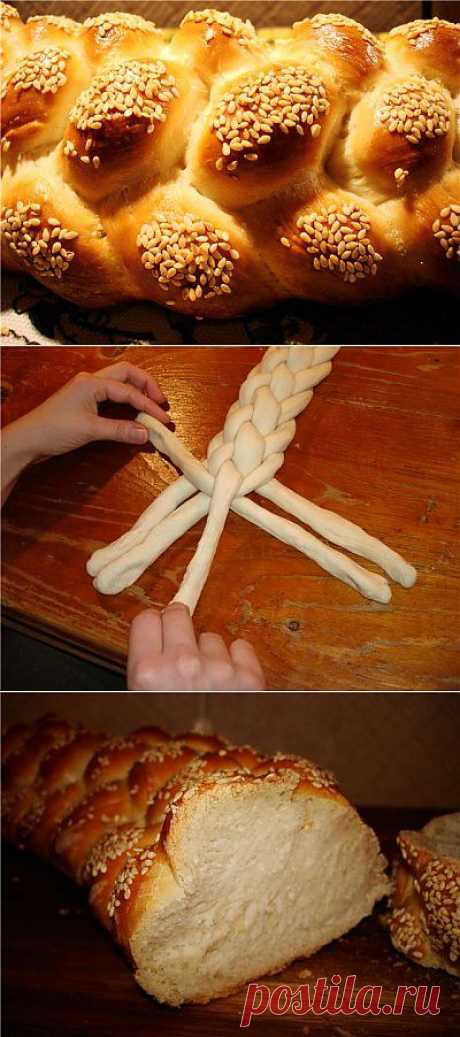 Хала из 6 жгутов, а так же другие способы плетения : Хлеб, батоны, багеты, чиабатта