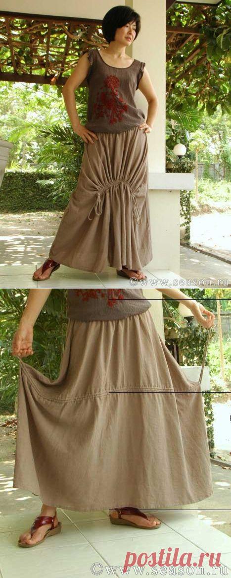 Тайская юбка в стиле «бохо». Мастер-класс