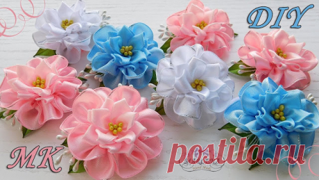 Flores de fitas de cetim passo a passo - Criativo Ok