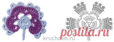 Ирландские кружева - схемы вязания крючком бесплатно, описания для начинающих : Kruchcom.ru