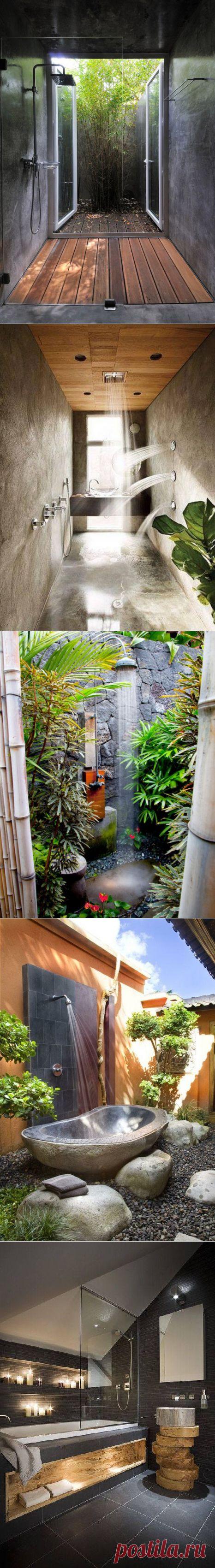 НЕОБЫЧНЫЕ ВАННЫЕ И ДУШЕВЫЕ КОМНАТЫ