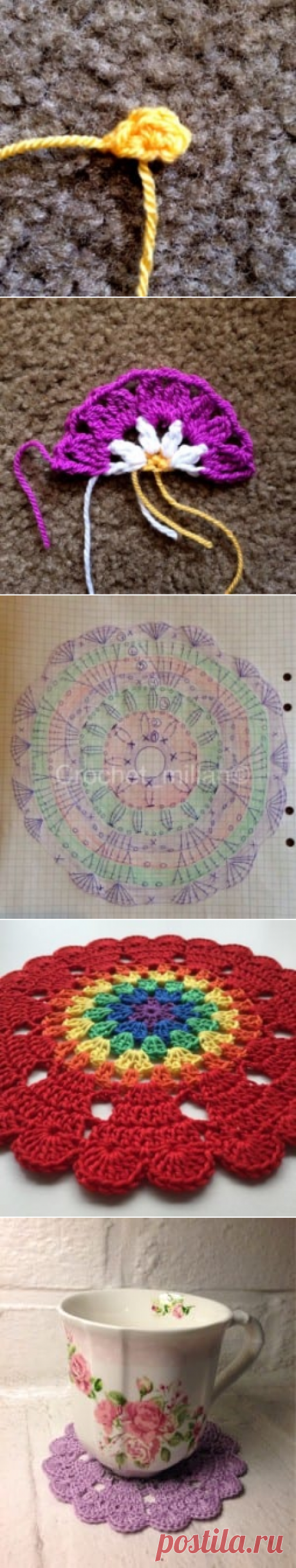 Kalp Mandala Tığ Desen Yapılışı - Mimuu.com