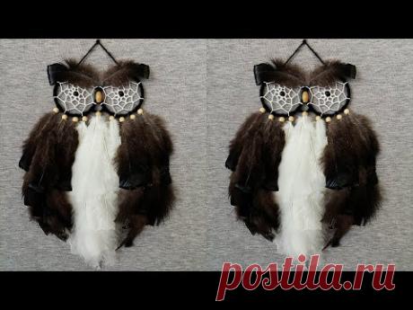 DIY como hacer un ATRAPASUEÑOS de BÚHO | DIY Owl Dreamcatcher