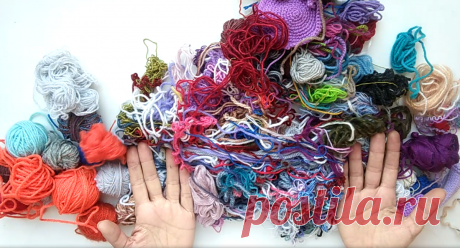 Утилизирую обрезки пряжи. Вяжу из обрезков носки. | Handmade для всех | Яндекс Дзен