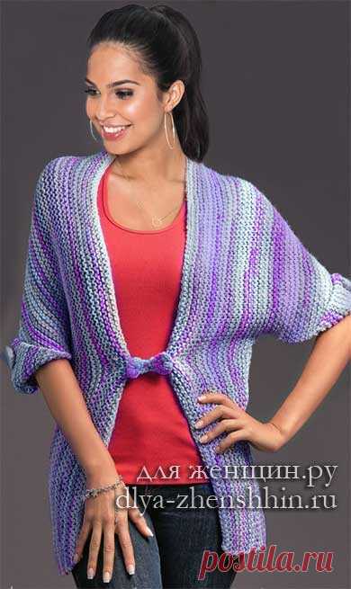 Как связать жакет спицами для женщин 48-50 размера - описание и схемы бесплатно