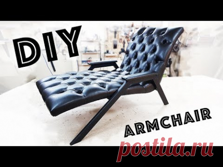Кресло на металлокаркасе ARMCHAIR DIY своими руками on the metal frame