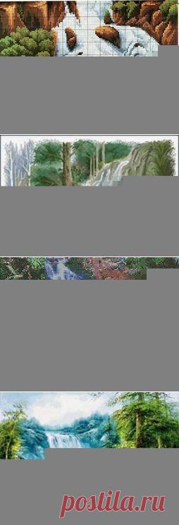 вышивка крестом схемы водопады: 19 тыс изображений найдено в Яндекс.Картинках