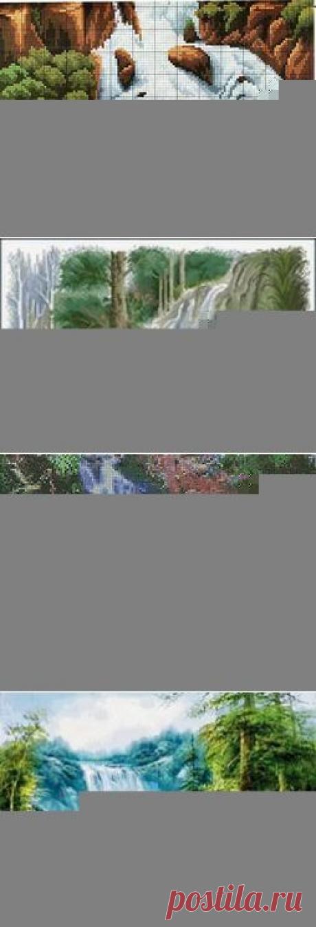 вышивка крестом схемы водопады: 19 тыс изображений найдено в Яндекс.Картинках