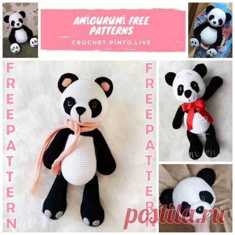 Amigurumi Velvet Big Cute Panda Free Crochet Pattern - Amigurumi Free Patterns