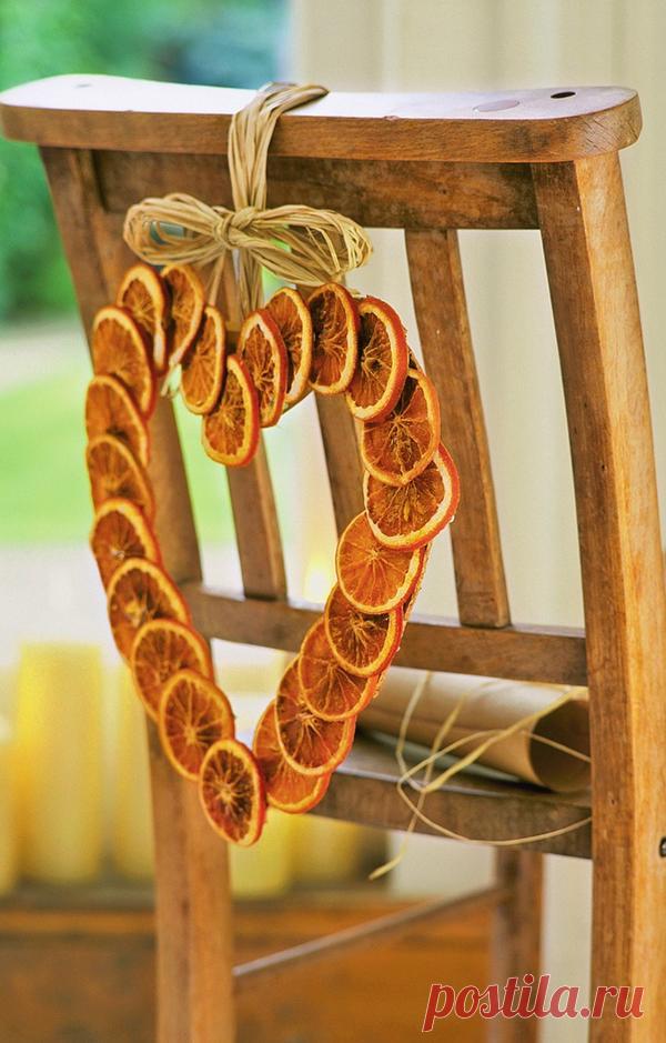 Идеи новогоднего декора из апельсинов