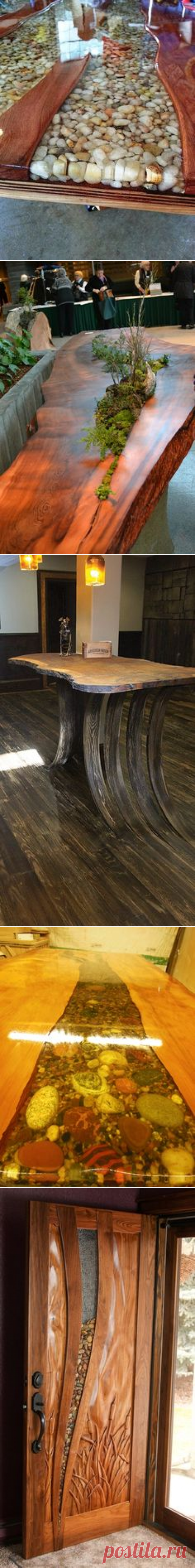 (23) Epoxy Table Top Resin, 1:1, 1 Gallon Kit, Crystal Clear, Self Leveling, UV Resistant, Parts A & B Included | Woodworking crafts