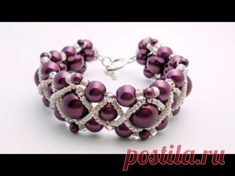 TheHeartBeading: Pearl Bracelet Tutorial (no sound)