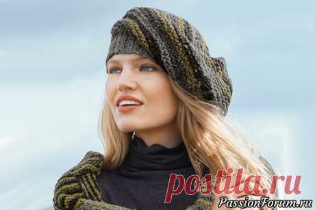 Свободный берет в природных цветах - запись пользователя ШАПОкляк (Сима) в сообществе Вязание спицами в категории Вязание спицами аксессуаров Мягкий берет в природных цветах, связанный платочной вязкой, выглядит непринужденно и свободно.