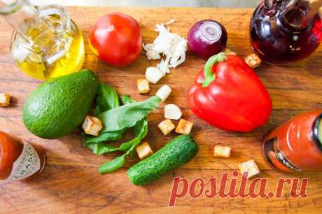 Можно тем, кто на диете… Гаспачо с крабовыми палочками — Вкусные рецепты