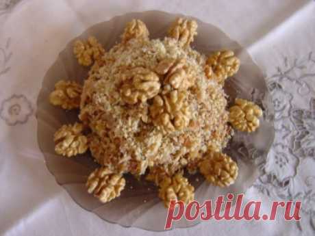 Салат из квашеной капусты и орехов, фирменный (Постный!) : Салаты