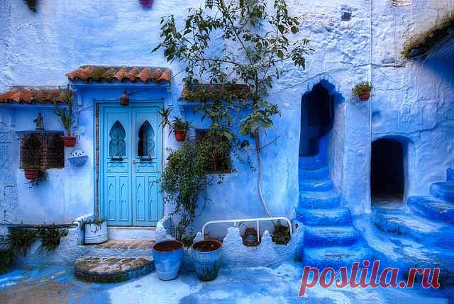 Голубой город Шефшауен (Chefchaouen) в Марокко